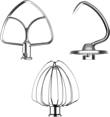 3-Piece Set Mixer Accessories for KitchenAid 4.5QT Tilt-Head Stand Mixers – K45WW, K45DH & K45B Replacement, All Stainless Steel, Dishwasher Safe in Saudi Arabia