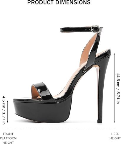 WUXIN H&P Women's Platform Heels Sky High Heel Sandals Party Dress Bridal Evening Shoes in Saudi Arabia