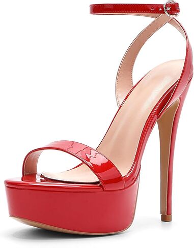 WUXIN H&P Women's Platform Heels Sky High Heel Sandals Party Dress Bridal Evening Shoes in Saudi Arabia