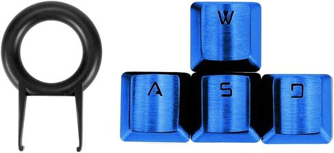 Fitlink FPS & MOBA Gaming Keycaps, Durable Stainless Steel Metal Keycap with Key Puller for Mechanical Keyboard Cherry Mx Switch (WASD+Direction Keys,Rose Gold) in Kuwait