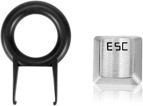Fitlink FPS & MOBA Gaming Keycaps, Durable Stainless Steel Metal Keycap with Key Puller for Mechanical Keyboard Cherry Mx Switch (WASD+Direction Keys,Rose Gold) in Kuwait