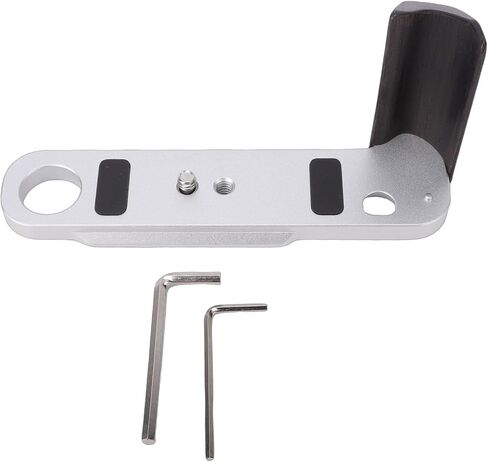 Yunir Handgrip L شكل قبضة لكاميرات F3 F3HD F3T F3AF، قاعدة تثبيت كلاسيكية على شكل حرف L مع مقبض من خشب الأبنوس، لوحة من الألومنيوم على شكل حرف L سريعة الفك مع مقبض خشبي برغي 1/4 بوصة in Kuwait