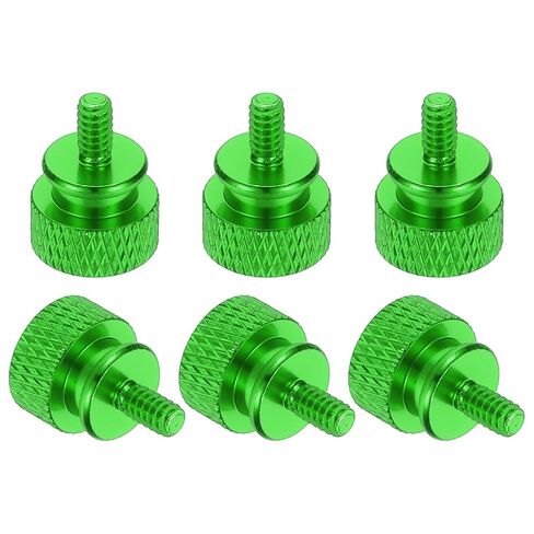 Meccanixity 20 PCS 6#32 Thumb Thumb Screw Case Case Thoulded Hand Licken Sloy Aluminium Case ، Green in Kuwait