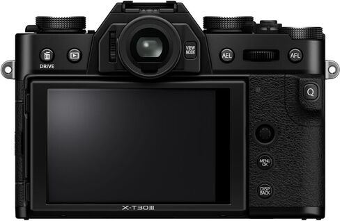حزمة هيكل كاميرا FUJIFILM X-T30 III بدون مرآة (أسود) مع بطارية NP-W126S إضافية، وشاحن مزدوج، وبطاقة SD سعة 64 جيجابايت، والمزيد من الملحقات المتقدمة in Saudi Arabia