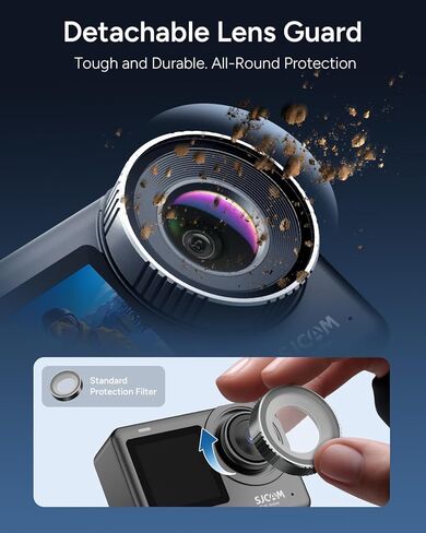 SJCAM SJ11 Underwater Action Camera 4K,5G WiFi,154°FOV with Active HDR,30M Snorkeling,6-axis Stabilization Motorcycle Sport Camera,Touch Screen, Dual Batteries,for Surfing cam,Skiing,Hiking,Adventure in Saudi Arabia