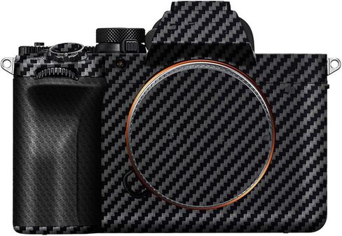 غطاء حماية لجسم الكاميرا مضاد للخدش ومضاد للتآكل لهاتف Sony A7V A7 V A7M5 (يناسب A7 Mark V فقط) ديكور واقٍ - ألياف الكربون الأسود in Kuwait