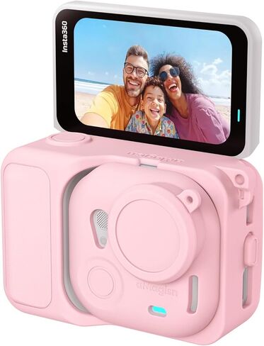Silicone Protective Case for The Insta360 GO Ultra, Action Camera Case, Available in Black, White, and Pink. Lightweight Design Provides Comprehensive Protection. (Pink) in Kuwait