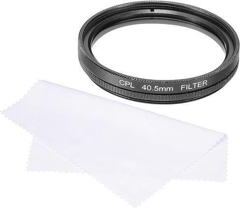 40.5mm Circular Polarizer Filter, Double Sided Multi-Layer Coatings Polarizing Filter with Cleaning Cloth for Camera Lens in Saudi Arabia