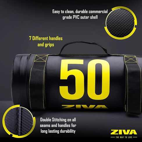 ZIVA Power Sandbag – Pre-Weighted Training Bag with Multiple Handles for Full-Body Strength & Conditioning – Heavy-Duty, No-Fill Needed (10–50 lb) in Saudi Arabia