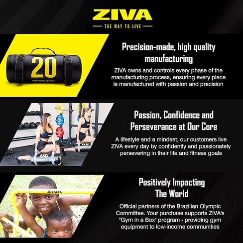 ZIVA Power Sandbag – Pre-Weighted Training Bag with Multiple Handles for Full-Body Strength & Conditioning – Heavy-Duty, No-Fill Needed (10–50 lb) in Saudi Arabia