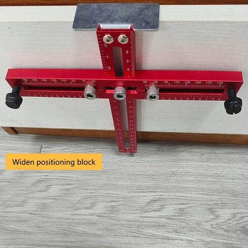 Buachois Cabinet Hardware Jig، أداة قالب خزانة قابلة للتعديل للمقابض والمقابض والسحب، دليل حفر محدد موقع الثقب، دليل حفر دقيق لأعمال النجارة لتثبيت خزانة الأدراج in Saudi Arabia