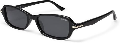 SOJOS Retro Polarized Petite Rectangle Sunglasses Womens Mens Vintage Skinny 80s 90s Thin Shades SJ2376 in Saudi Arabia
