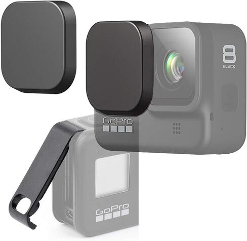 غطاء امتصاص عدسة السيليكون Hero8 وغطاء باب بطارية ABS مع منفذ شحن (2+1 عبوة) لكاميرا GoPro Hero 8 Black Action، ملحقات الغطاء الواقي Fire Rock HERO8 in Saudi Arabia