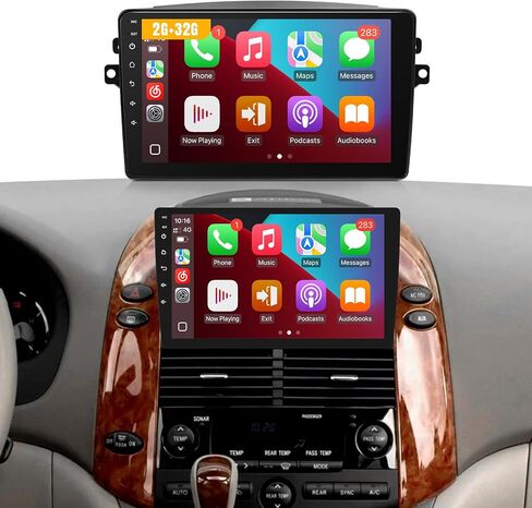 سيارات راديو سيار ستيريو لتويوتا سيينا 2004 2005 2006 2007 2008 2010 ، Android 11 2G+32G Carplay Android Auto ، شاشة تعمل باللمس 9 بوصة ، GPS ، FM ، الكاميرا الاحتياطية (مع J.B.L & Large Screen (2G+32G)) in Saudi Arabia