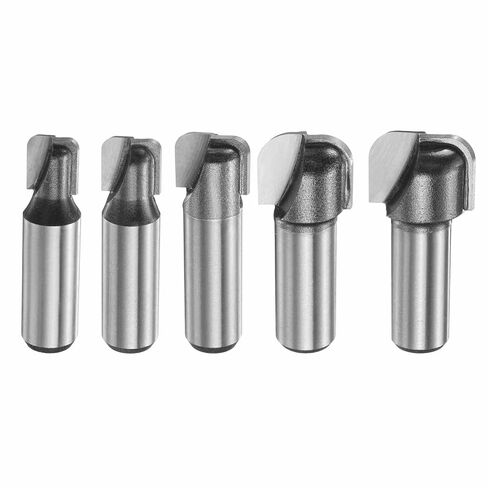 HARFINGTON 5Pcs Bowl and Tray Bit Set Cutting Diameter 1/2" Shank Radius Carbide Tipped Carving CNC Router Bits for Woodworking Milling in Saudi Arabia