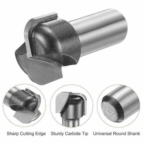HARFINGTON 5Pcs Bowl and Tray Bit Set Cutting Diameter 1/2" Shank Radius Carbide Tipped Carving CNC Router Bits for Woodworking Milling in Saudi Arabia