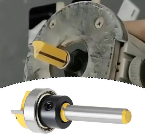 جهاز توجيه eMagTech 1/4 عرقوب مستقيم لتشذيب الحز 19.05x6.35x49.35mm in Saudi Arabia