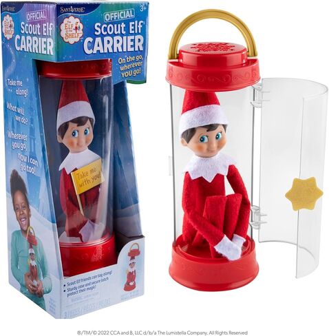 The Elf on the Shelf Scout Elf Carrier The Official Carrier from The North Pole for Scout Elf Family Adventures - Includes 2 Message Tags in Kuwait