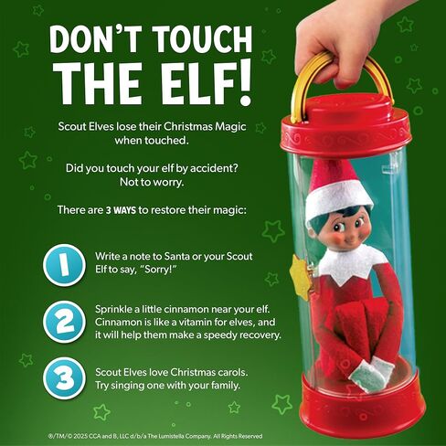 The Elf on the Shelf Scout Elf Carrier The Official Carrier from The North Pole for Scout Elf Family Adventures - Includes 2 Message Tags in Kuwait