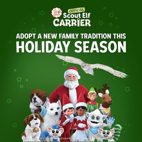 The Elf on the Shelf Scout Elf Carrier The Official Carrier from The North Pole for Scout Elf Family Adventures - Includes 2 Message Tags in Kuwait