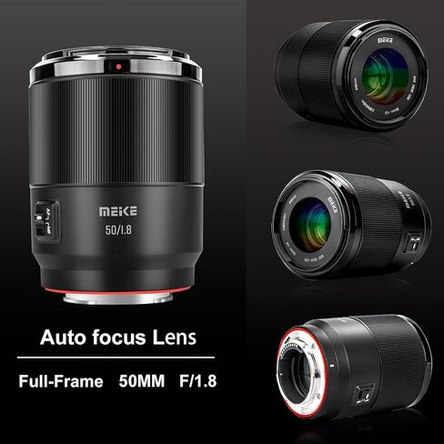 عدسات Meike 50 مم F1.8 كاملة الإطار AF STM بفتحة قياسية وتركيز تلقائي ثابت لكاميرا باناسونيك لوميكس سيجما S1 S1R S1R II S9 S1H S5 S5 Mark II FP SL SL2 FPL T TL TL2 TL18 in Kuwait