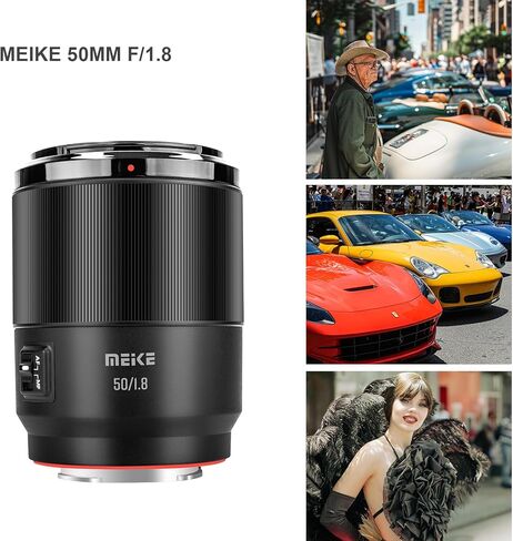 عدسات Meike 50 مم F1.8 كاملة الإطار AF STM بفتحة قياسية وتركيز تلقائي ثابت لكاميرا باناسونيك لوميكس سيجما S1 S1R S1R II S9 S1H S5 S5 Mark II FP SL SL2 FPL T TL TL2 TL18 in Kuwait