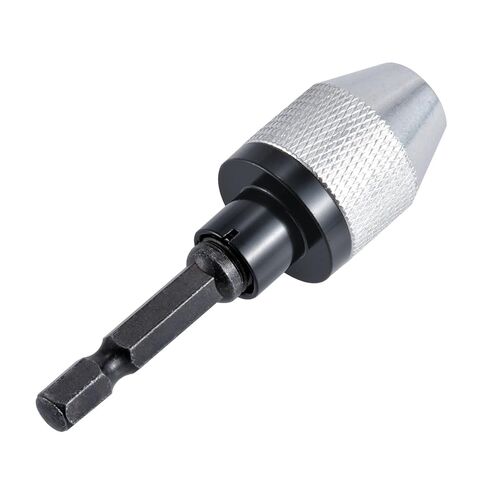 0.3-6.5mm Keyless Drill Chuck Conversion Tool Adapter, Mini 3-Jaw Drill Chuck Quick Change Converter Screwdriver Driver Adapter with 1/4'' Hex Shank for Micro-Production or Medical Industry in Saudi Arabia