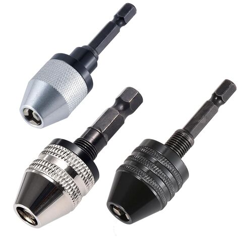 0.3-6.5mm Keyless Drill Chuck Conversion Tool Adapter, Mini 3-Jaw Drill Chuck Quick Change Converter Screwdriver Driver Adapter with 1/4'' Hex Shank for Micro-Production or Medical Industry in Saudi Arabia