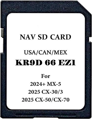 أحدث بطاقة SD SD تمت ترقيتها لبطاقة MAZDA KMV666EZ1B GPS SD | لعام 2024 Mazda 3/Cx30 ، 2024-2025 Cx5 ، 2023-2025 Cx90 | الولايات المتحدة الأمريكية/CAN/MEX خرائط in Kuwait