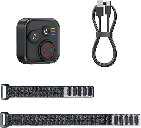 Remote Control for DJI OSM0 360 /Action 6/5 Pro /4 Camera Smart Remote Controller with Wrist Strap and Cable (Black,1 pcs) in Saudi Arabia