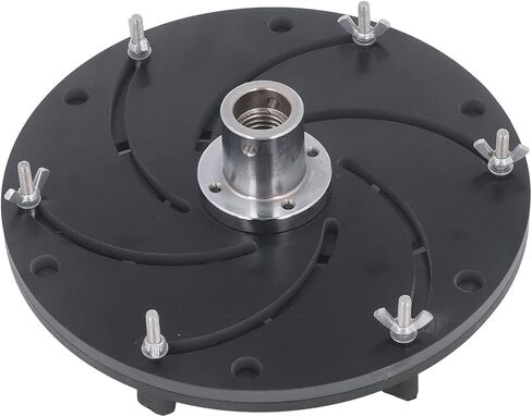 ظرف مخرطة احترافي من سبائك الألومنيوم لأعمال النجارة ذاتي التمركز من Longworth للوحة وعاء تحول الخشب لصنع خيط M33 مع مفتاح ربط ومسامير سداسية (300 مم) in Kuwait