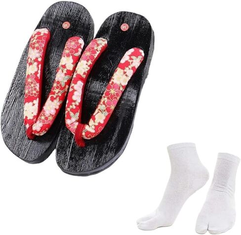 Anime Cosplay Women Japanese Wooden Clog Versatile Geta Sandals Traditional Kimono Slippers Flip Flops in Saudi Arabia