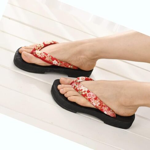 Anime Cosplay Women Japanese Wooden Clog Versatile Geta Sandals Traditional Kimono Slippers Flip Flops in Saudi Arabia
