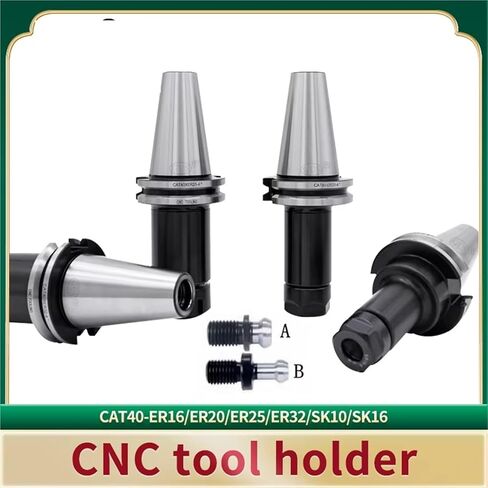 CAT40 High Precision Tool Holder ER16 ER20 ER25 ER32 Spring Collet CAT Chuck Spindle CNC Milling Machine Center Bracket Tools Lathe Accessories(CAT40-SK10-90L) in Saudi Arabia