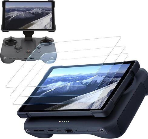 واقي شاشة لجهاز التحكم عن بعد DJI RC Pro 2 Mavic 4 Pro/Mini 5 Pro/Mini 4 Pro/Air 3S/Air 3 ملحقات الطائرة بدون طيار، غشاء زجاجي مقوى فائق الوضوح، مقاوم للماء ومضاد للخدش، 3 عبوات in Saudi Arabia