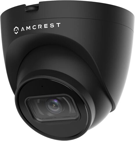 كاميرا Amcrest Turret POE المُجددة بدقة 5 ميجابكسل، كاميرا IP خارجية POE مع ميكروفون/صوت، كاميرات مراقبة أمنية 5 ميجابكسل، 132 درجة FOV، IP67، MicroSD (256 جيجابايت) أسود REP-IP5M-T1179EB-AI-V3 in Kuwait