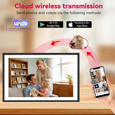 إطار صور رقمي واي فاي مع بطارية، إطار صور إلكتروني بشاشة تعمل باللمس 32 جيجا بايت 10.1 بوصة HD IPS، شارك الصور/مقاطع الفيديو وأرسل أطيب التمنيات عبر هدايا التطبيقات المجانية للنساء in Saudi Arabia