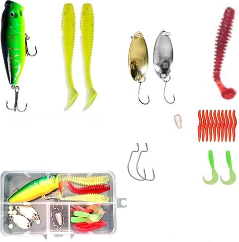 1set/27pcs Topwater & Slow Iruking Erure Set-lures-baits- الجاذبية الملاعبة-السلمون السلمون-Outdoor Doishusiast in Saudi Arabia