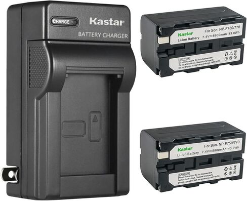 Kastar 1 حزمة بطارية وشاحن حائط تيار متردد بديل لسوني CCD-TRV92 CCD-TRV93 CCD-TRV930 CCD-TRV94 CCD-TRV940 CCD-TRV95 CCD-TRV97 CCD-TRV98 CCD-TRV99 DSC-D770 CRX10U CVX-V18NS CVX-V18NSP in Kuwait