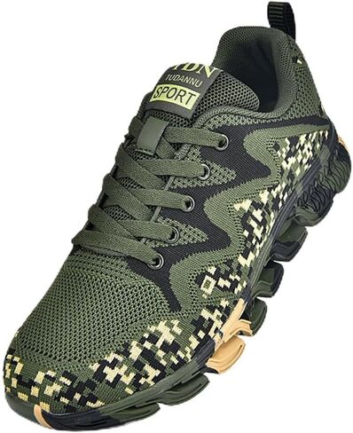 Womens Fashion Camouflage Breathable Knit Running Sneakers Mens Trail Hiking Walking Shoes Non Slip Casual Workout Footwear in Saudi Arabia