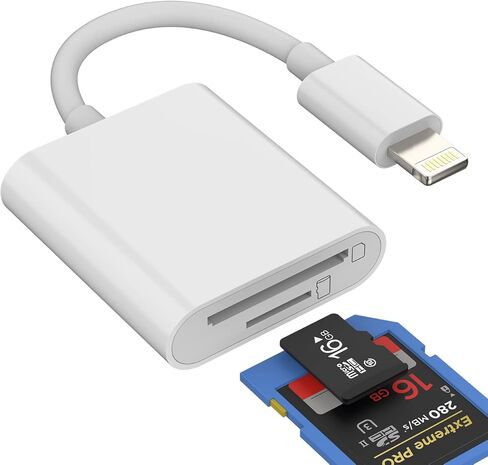محول Micro SD ملحقات قارئ بطاقات فلاش TF لكاميرا iPhone وذاكرة Lightning Adaptador وعارض تصوير فوتوغرافي صغير الحجم لـ Apple 11 12 13 Pro Max Mini X Xs Xr 7 8 6 Plus Se لجهاز iPad Air 2020 in Saudi Arabia