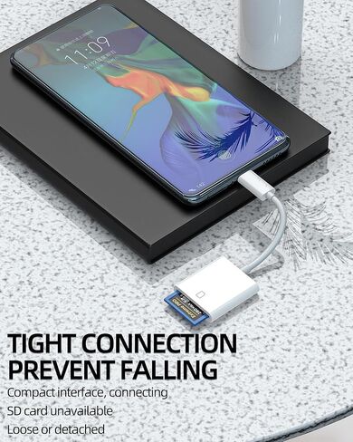 قارئ بطاقة SD محول USB C لهاتف iPhone 17 16 15 Pro Max عصا ذاكرة الكاميرا الرقمية لهاتف Apple نوع Android لمحول Ipad ملحقات الكمبيوتر اللوحي Photo Memoria MacBook Lector Flash Drive Dongle in Kuwait