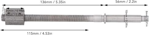 برغي تغذية المخرطة M10x1.0، برغي منزلق متقاطع للمخرطة الصغيرة 7x10 0618 CJ18 CJ0618A 7x12 7x14 0618-3B، مصنوع من الحديد الزهر، بديل متعدد الاستخدامات بخيط اليد اليسرى in Saudi Arabia