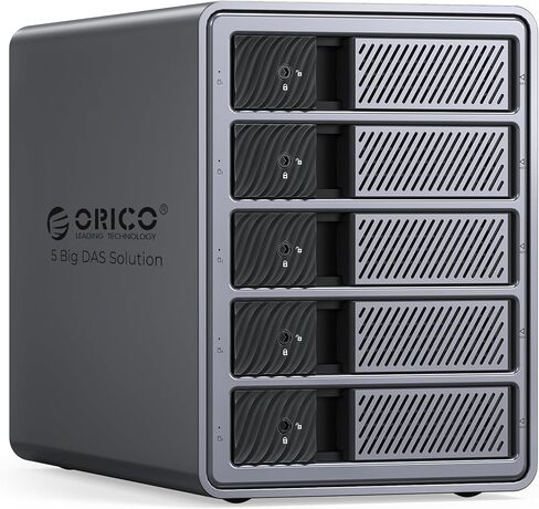 ORICO 4 Bay Hard Drive Enclosure USB 3.0 External Direct Attached Storage Max up to 88TB with Tray Lessing and Safety Lock for 3.5 inch SSDs HDDs in Saudi Arabia