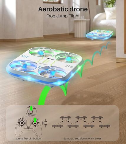 طائرة بدون طيار SYMA للأطفال مع أضواء LED - طائرة بدون طيار داخلية X880 مع تثبيت الارتفاع، طائرة رباعية المروحية سهلة الطيران مع حماية كاملة، 360 درجة تقلب RC هليكوبتر UFO هدية للبالغين المبتدئين in Kuwait