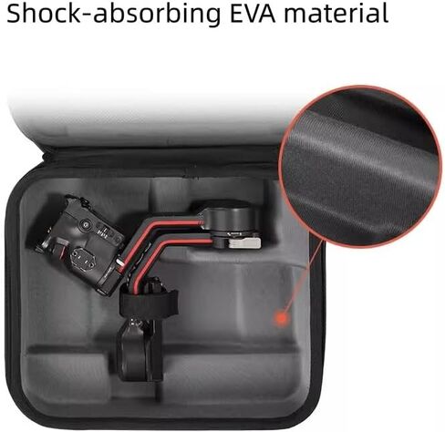 Portable Nylon Handheld Bag for DJI RS5 / RS4 / RS3 / RS 3 Mini/RS 3 Pro / RSC2 / RS2 Dust-proof Multi-layer Storage Case with Shock-absorbing EVA Lining in Saudi Arabia