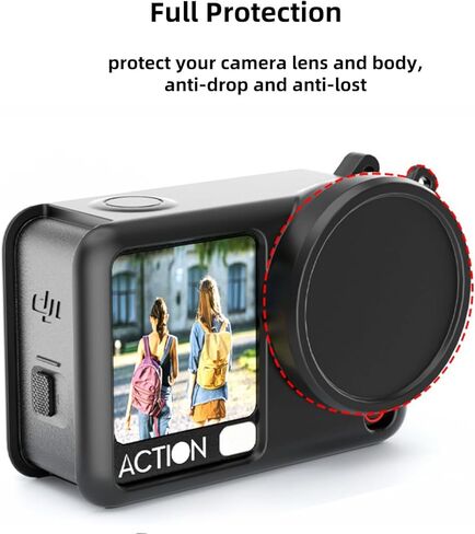حافظة واقية من السيليكون لـ DJI Osmo Action 6، غطاء حماية من السيليكون مقاوم للغبار والخدش ومضاد للسقوط لـ DJI Osmo Action 6، تأتي مع حزام لليد، وغطاء لعدسة الكاميرا in Saudi Arabia