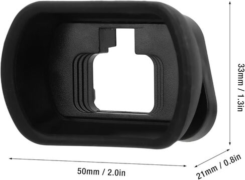 KIMISS Eyepiece Eyecup for Camera Viewfinder Protector Soft Rubber ABS Foldable Photographers 50x33x21mm in Saudi Arabia