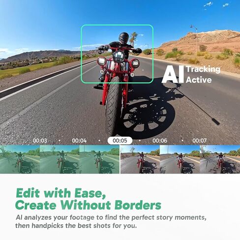 AKASO 360 Camera Motorcycle Combo with 2 Batteries and a Charger Bundle in Saudi Arabia
