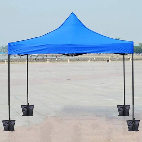Tent Fixed Sandbag Durable Leakproof Large Capacity for Outdoor Sunshade, 4PCS Black Oxford Cloth Sand Bag for Campinghikingsports in Saudi Arabia